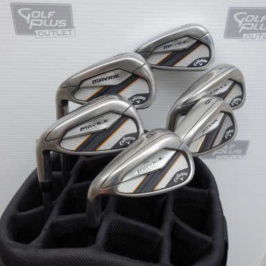 CALLAWAY - Série 6 fers GAUCHER Mavrik Graphite Regular + 1/2 inch