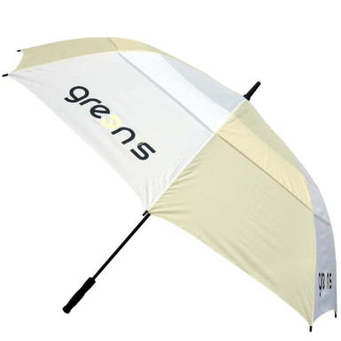 GREEN'S - Parapluie Logo GREENS Beige/Blanc