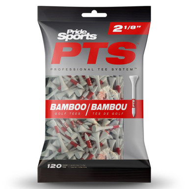 PRIDE PTS - Sachet de 120 Tees Rouges Bambou 53mm