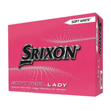 SRIXON - Balles de Golf Soft Feel Lady Blanche Logotées