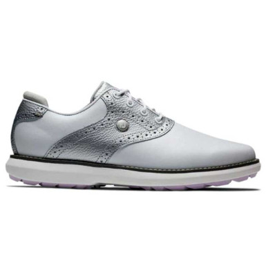 FOOTJOY - Chaussures de Golf Femme Traditions Blanc/Argent M 97990